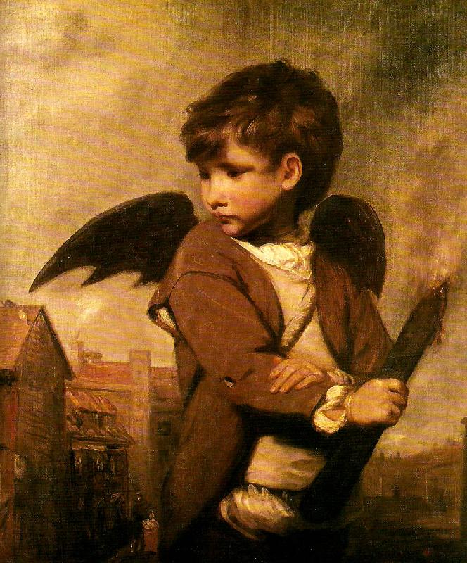 Sir Joshua Reynolds cupid as link boy china oil painting image